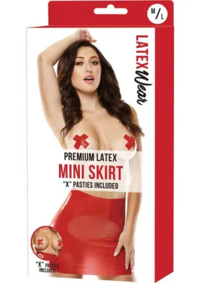 224116 - Premium Latex Mini Skirt - S/M