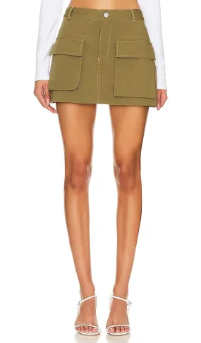 AEXAE Mini Skirt in Army