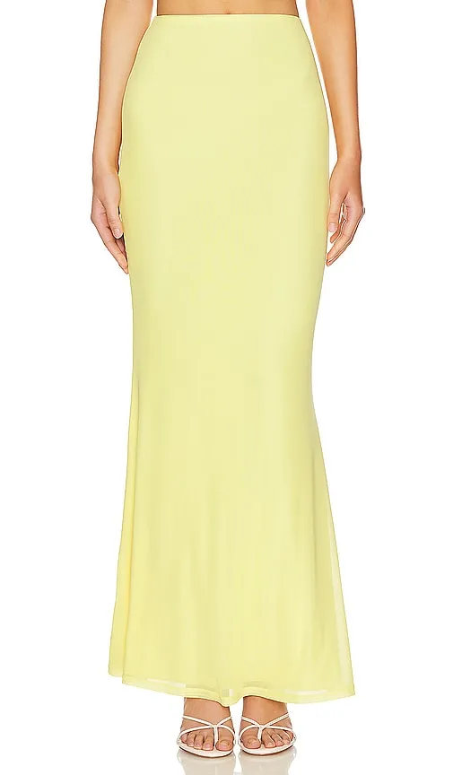 AFRM Tegan Skirt in Yellow