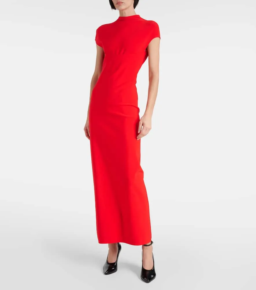 Alaia Cutout jersey maxi dress