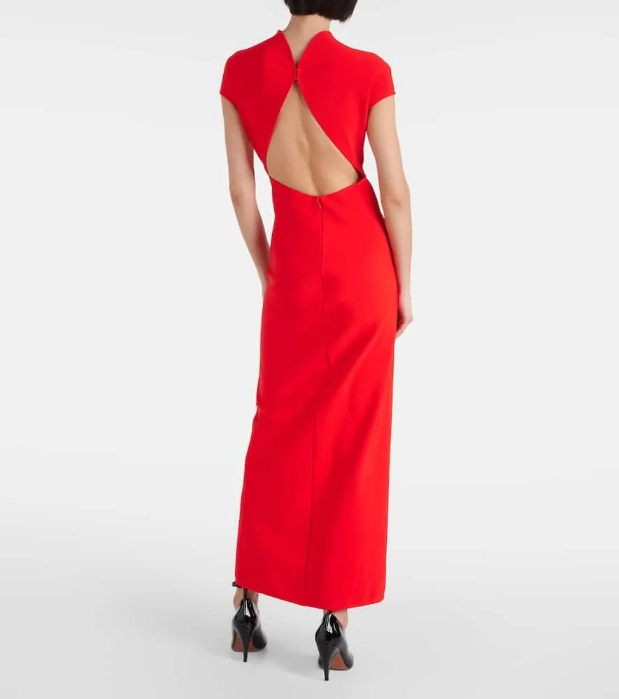 Alaia Cutout jersey maxi dress