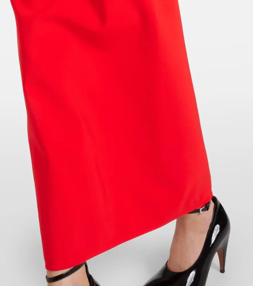 Alaia Cutout jersey maxi dress