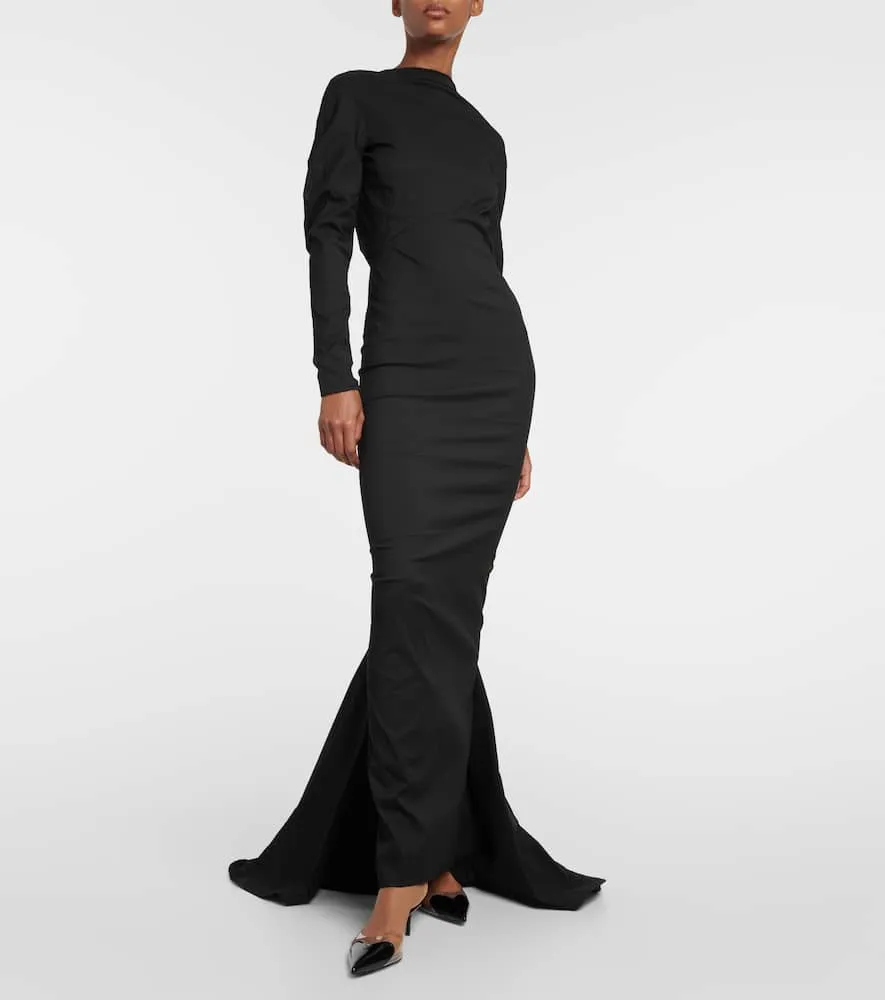 Alaia Embellished taffeta gown
