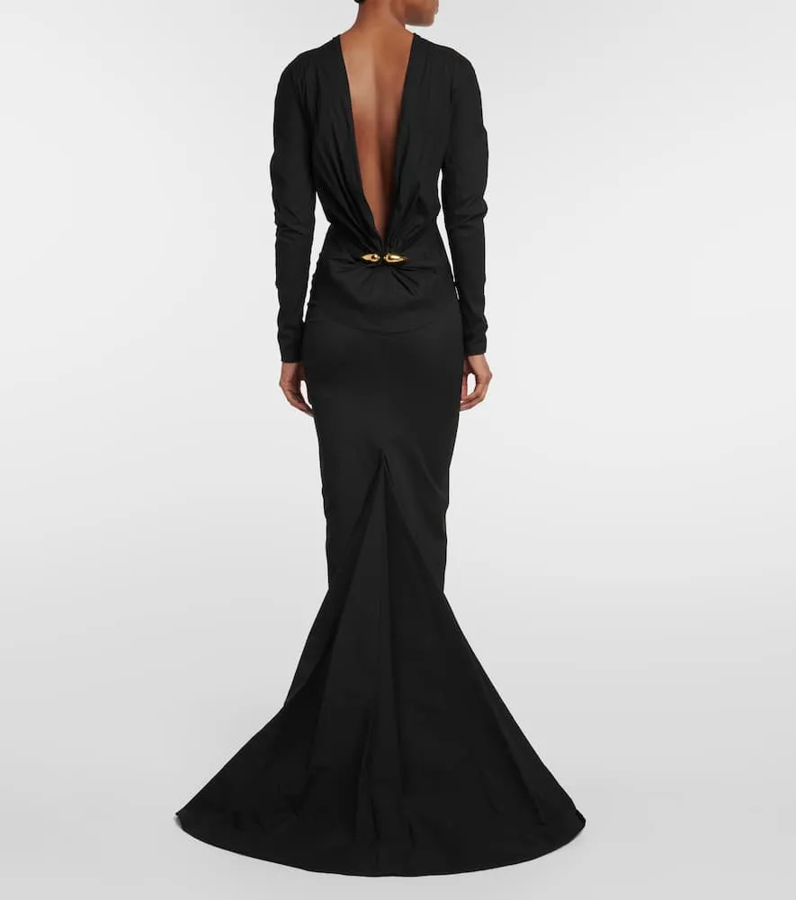 Alaia Embellished taffeta gown
