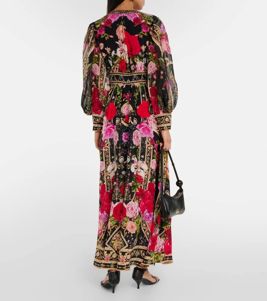 Camilla Floral printed silk maxi dress