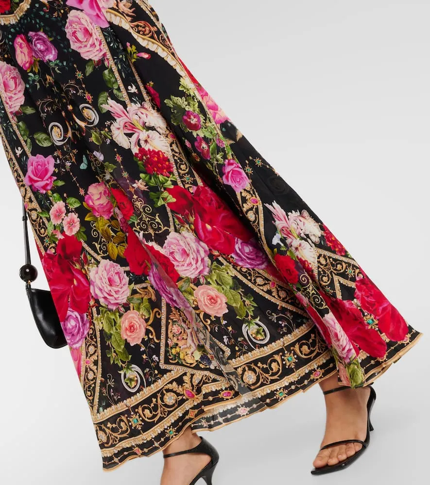 Camilla Floral printed silk maxi dress
