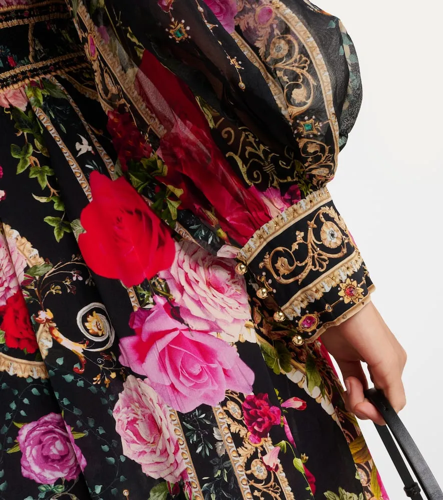 Camilla Floral printed silk maxi dress