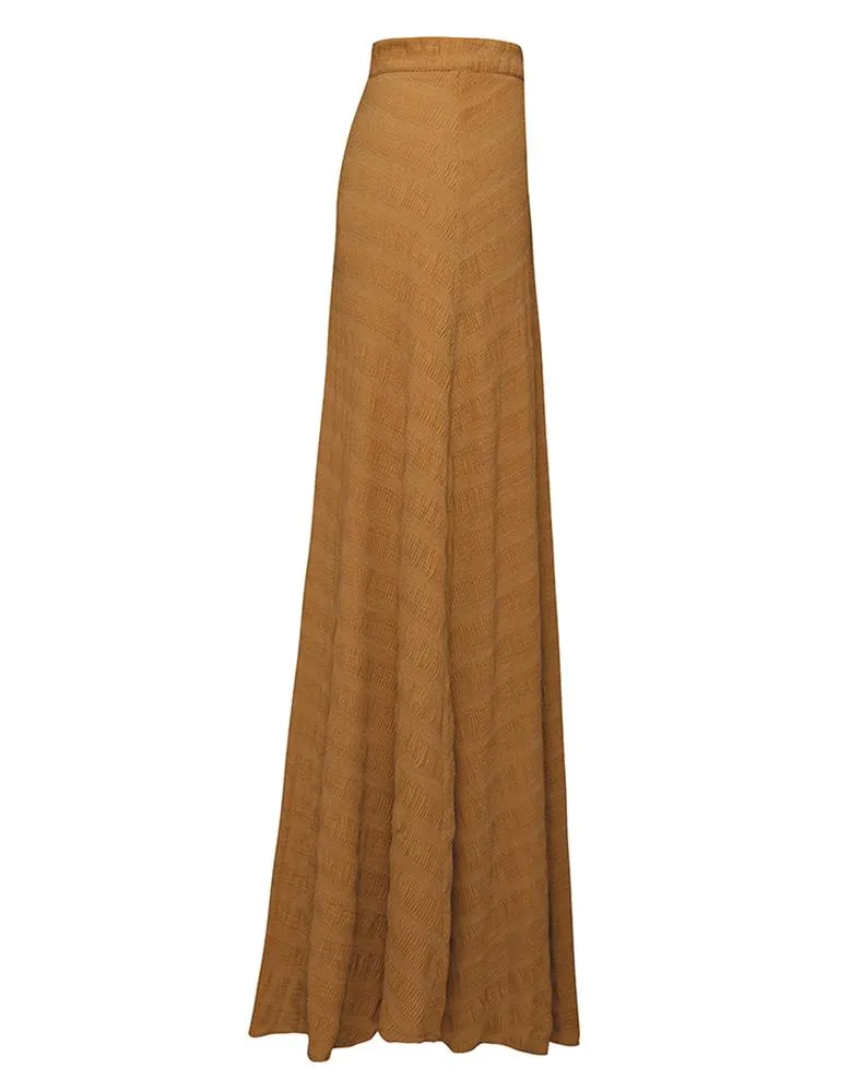 Crinkled A-Line Skirt