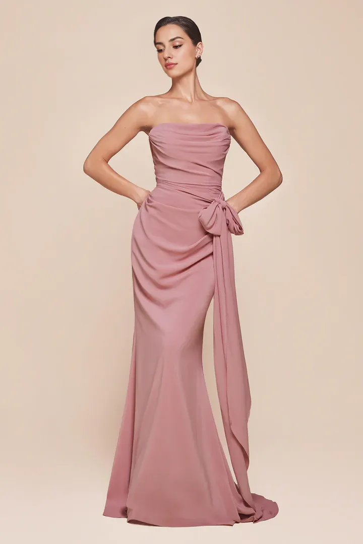 Elegant Dresses Gowns Evening Dresses Chiffon Fitted Convertible Gown Formal Dresses