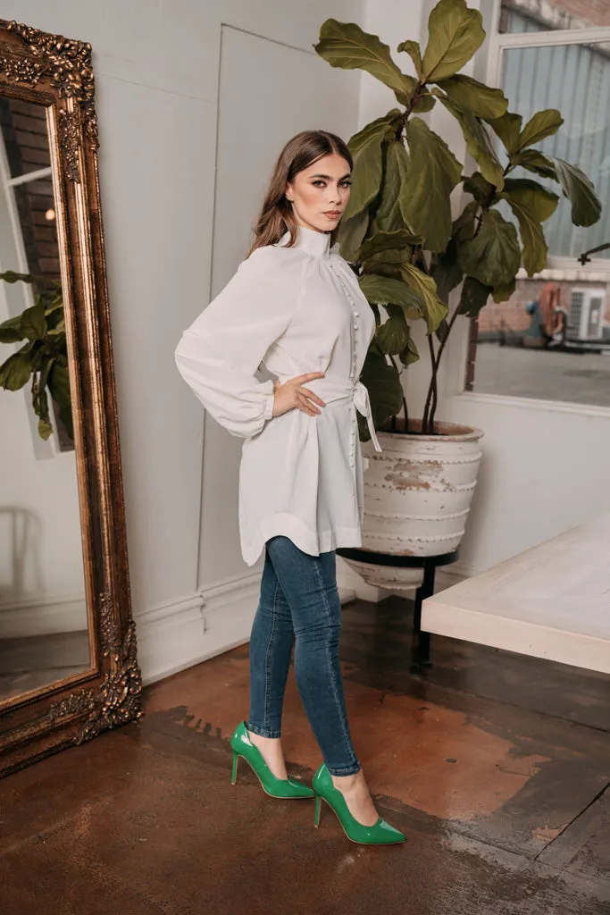 Escape Vintage Tie Blouse
