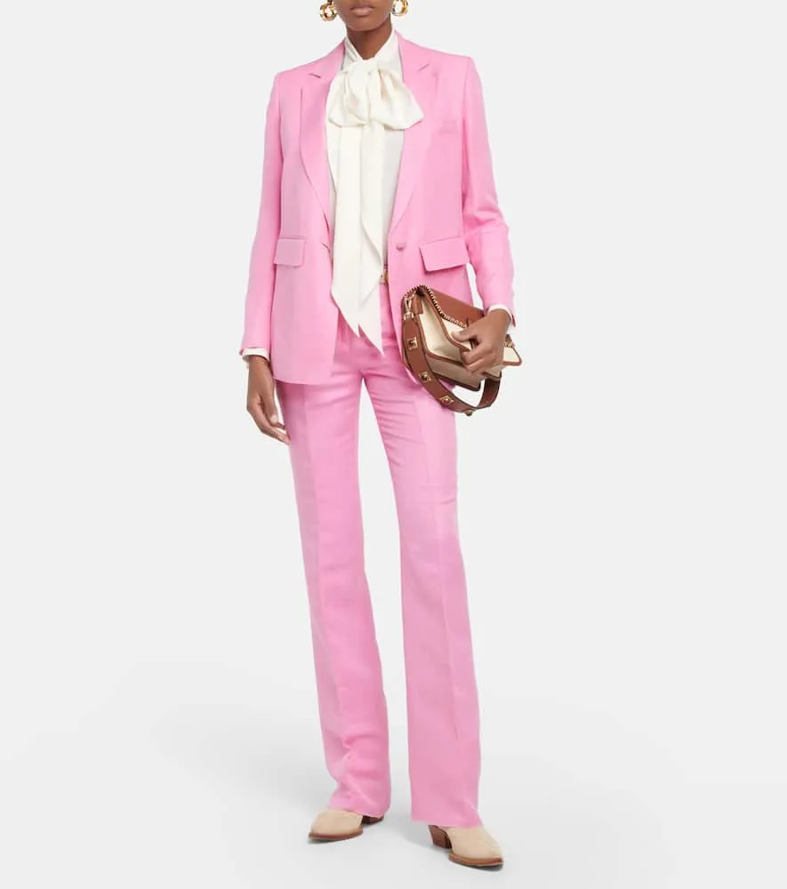 Etro Silk and linen blazer