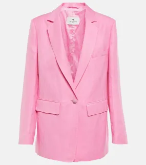 Etro Silk and linen blazer