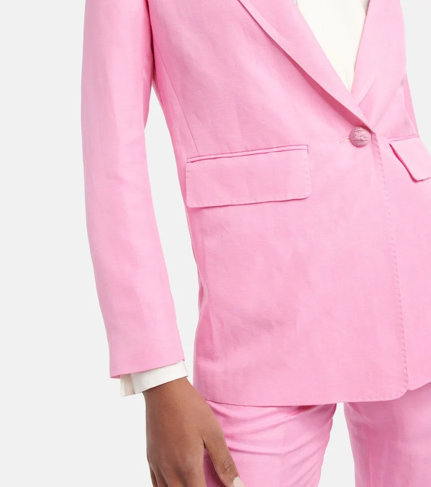 Etro Silk and linen blazer