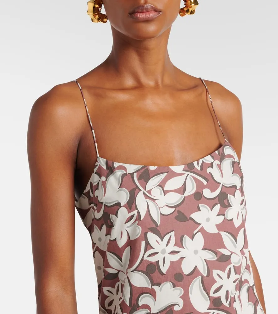 Faithfull Alskar floral cotton maxi dress