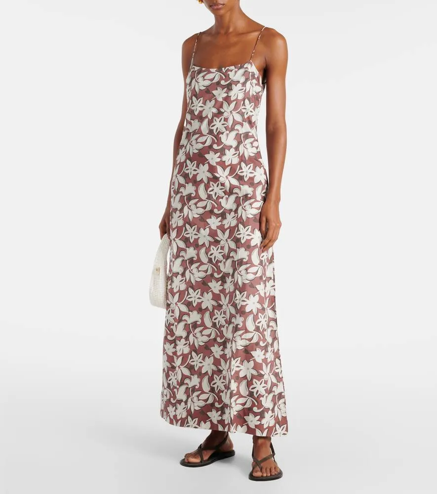 Faithfull Alskar floral cotton maxi dress