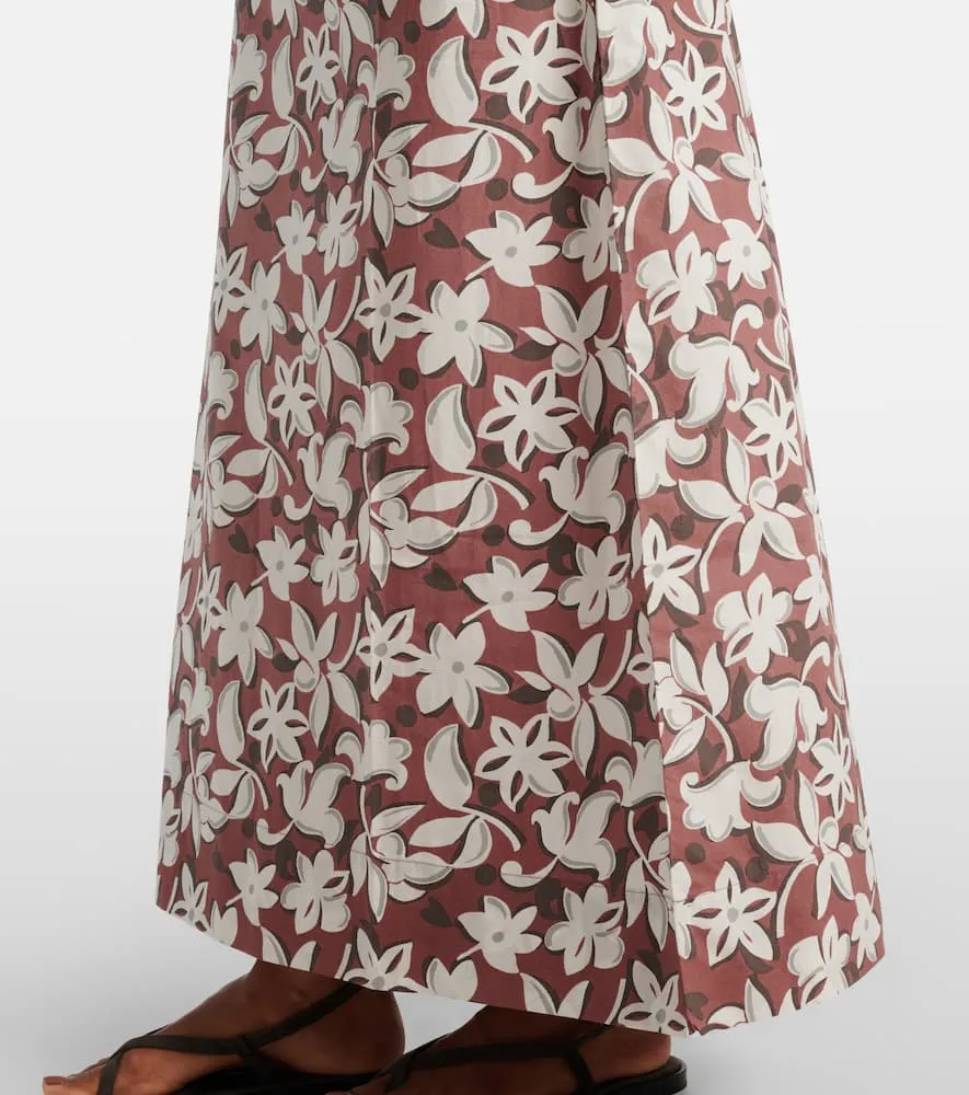 Faithfull Alskar floral cotton maxi dress