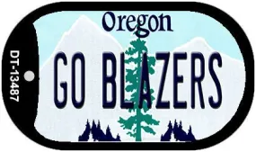 Go Blazers Novelty Metal Dog Tag Necklace DT-13487