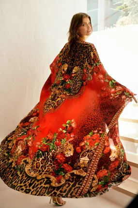 LEOPARDESS LONG CAPE