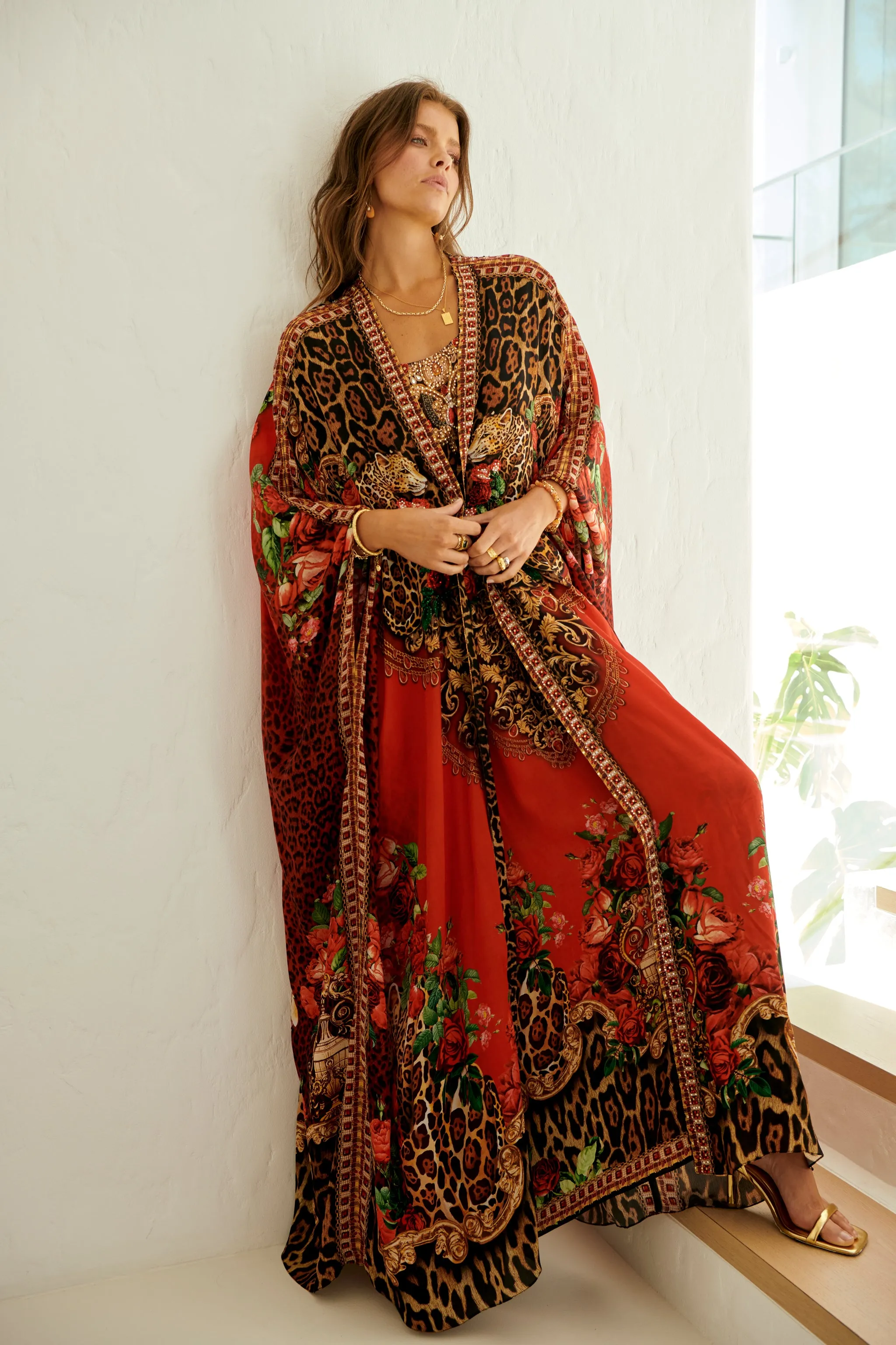 LEOPARDESS LONG CAPE