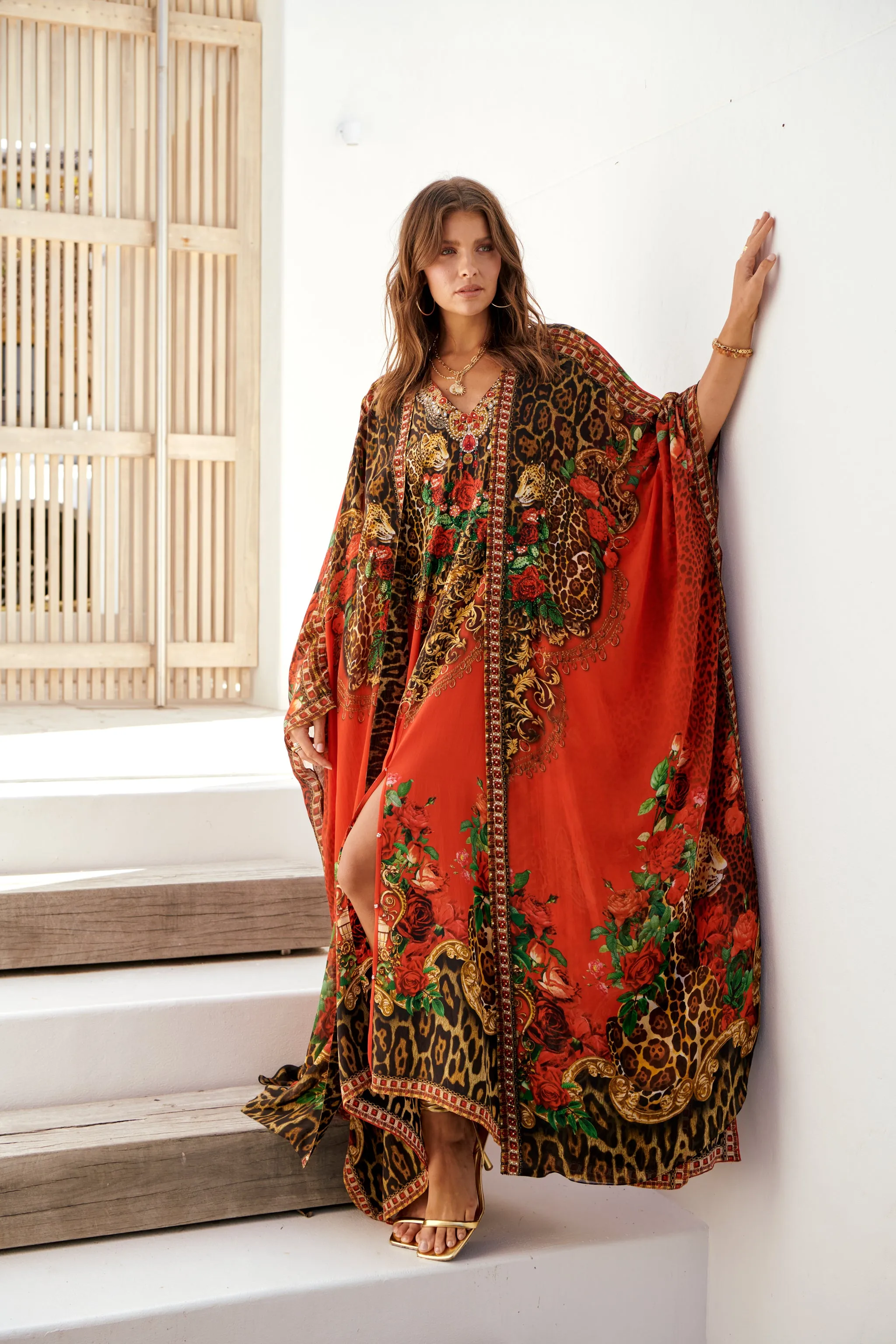 LEOPARDESS LONG CAPE