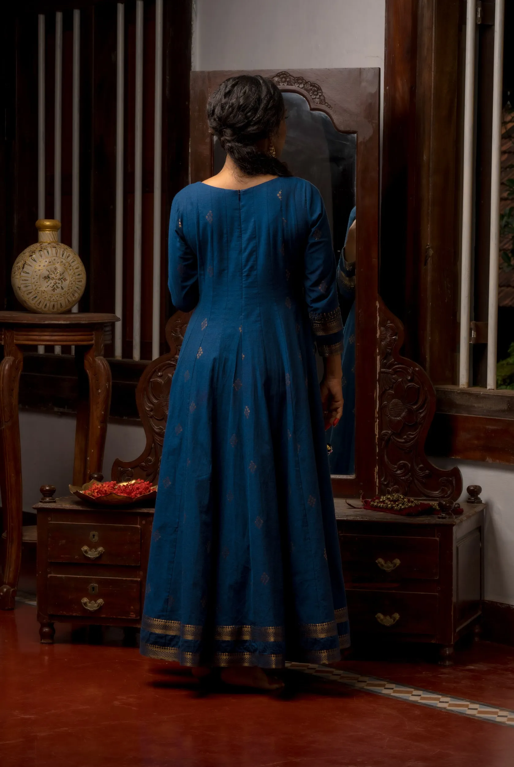 Margazhi Blue Anarkali