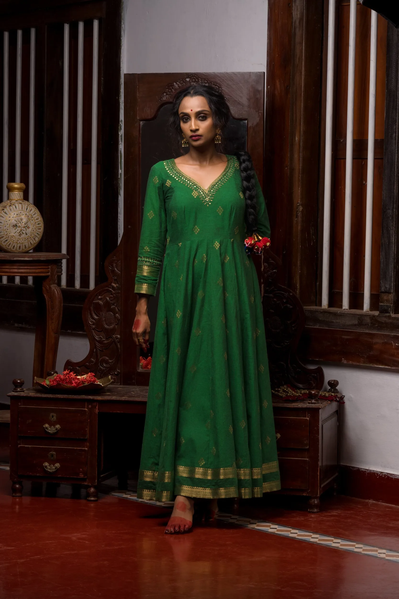 Margazhi Green Anarkali