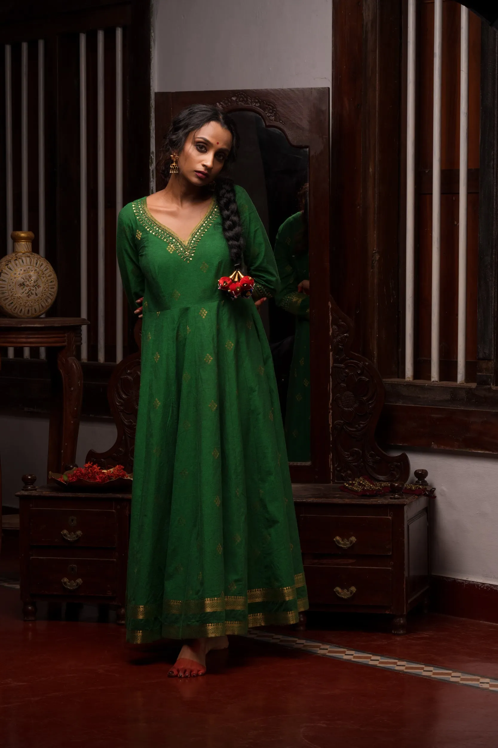 Margazhi Green Anarkali