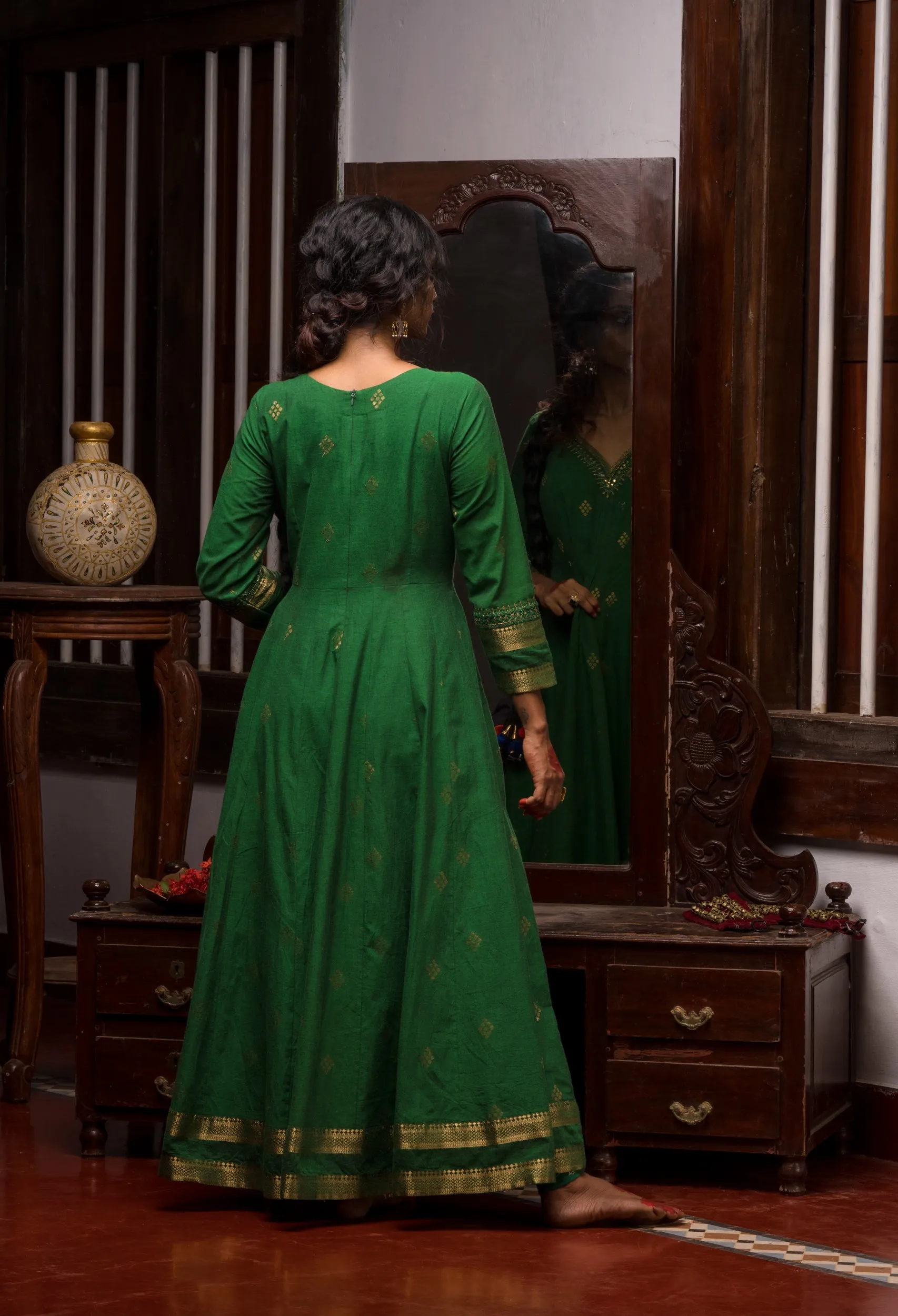 Margazhi Green Anarkali