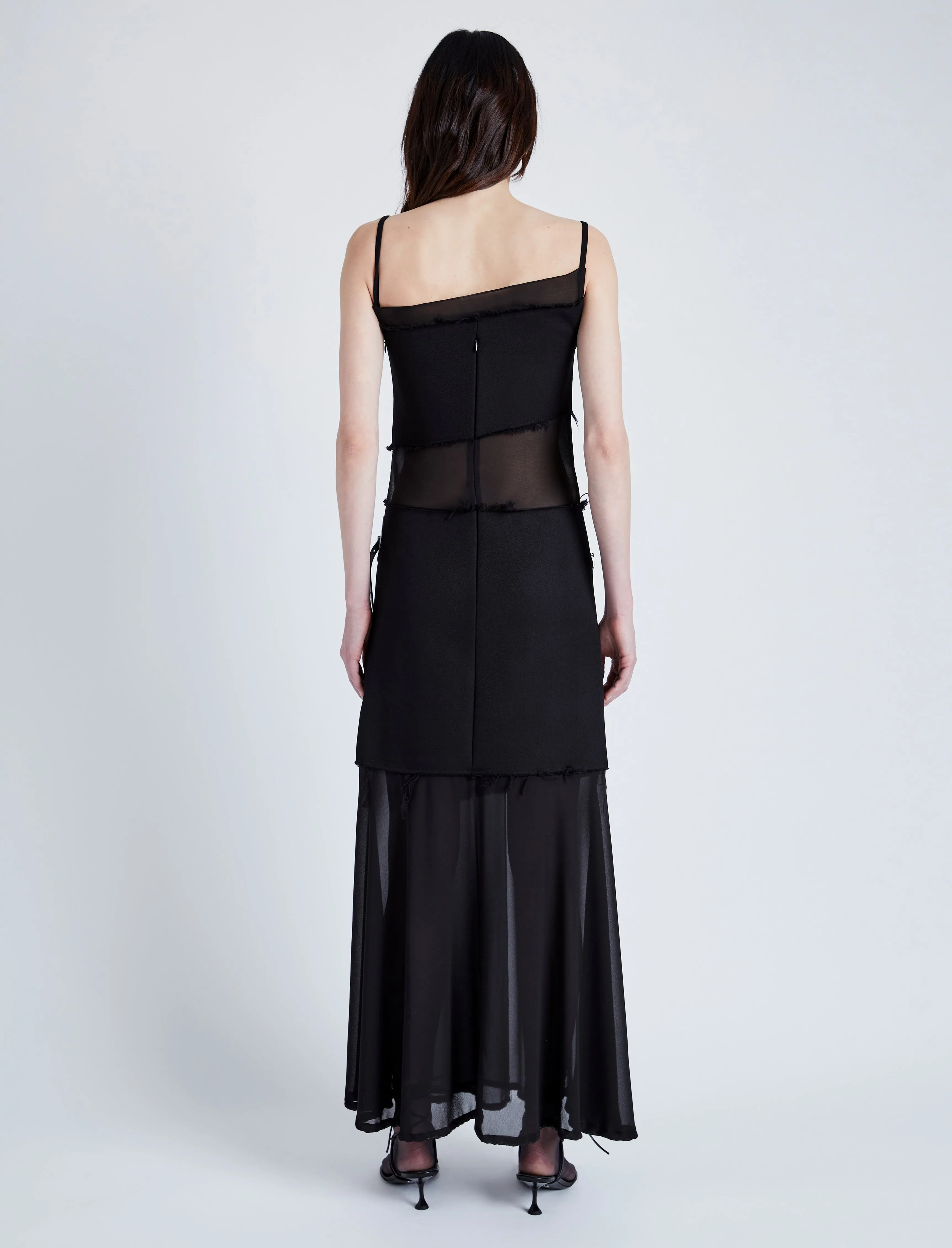 Proenza Schouler Dani Dress in Chiffon - Black