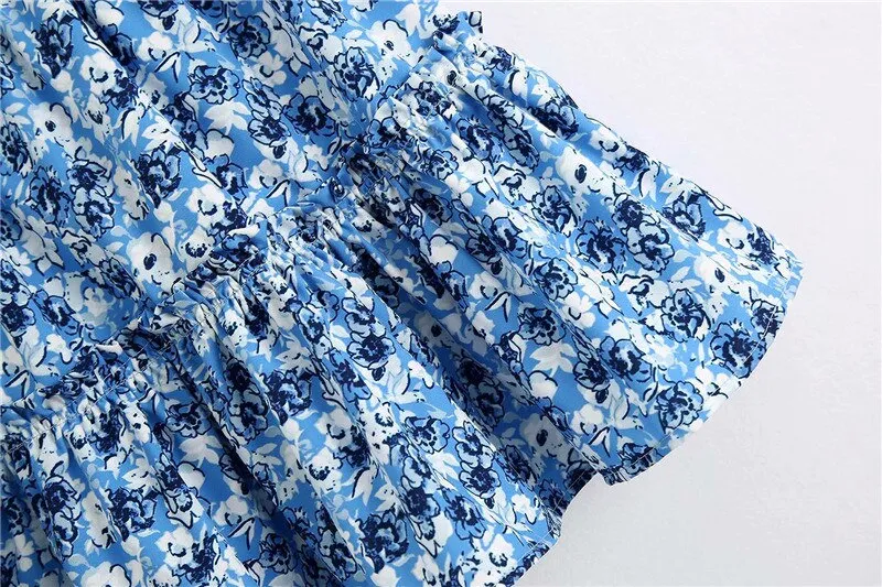 RUFFLED MINI FLORAL SKIRT