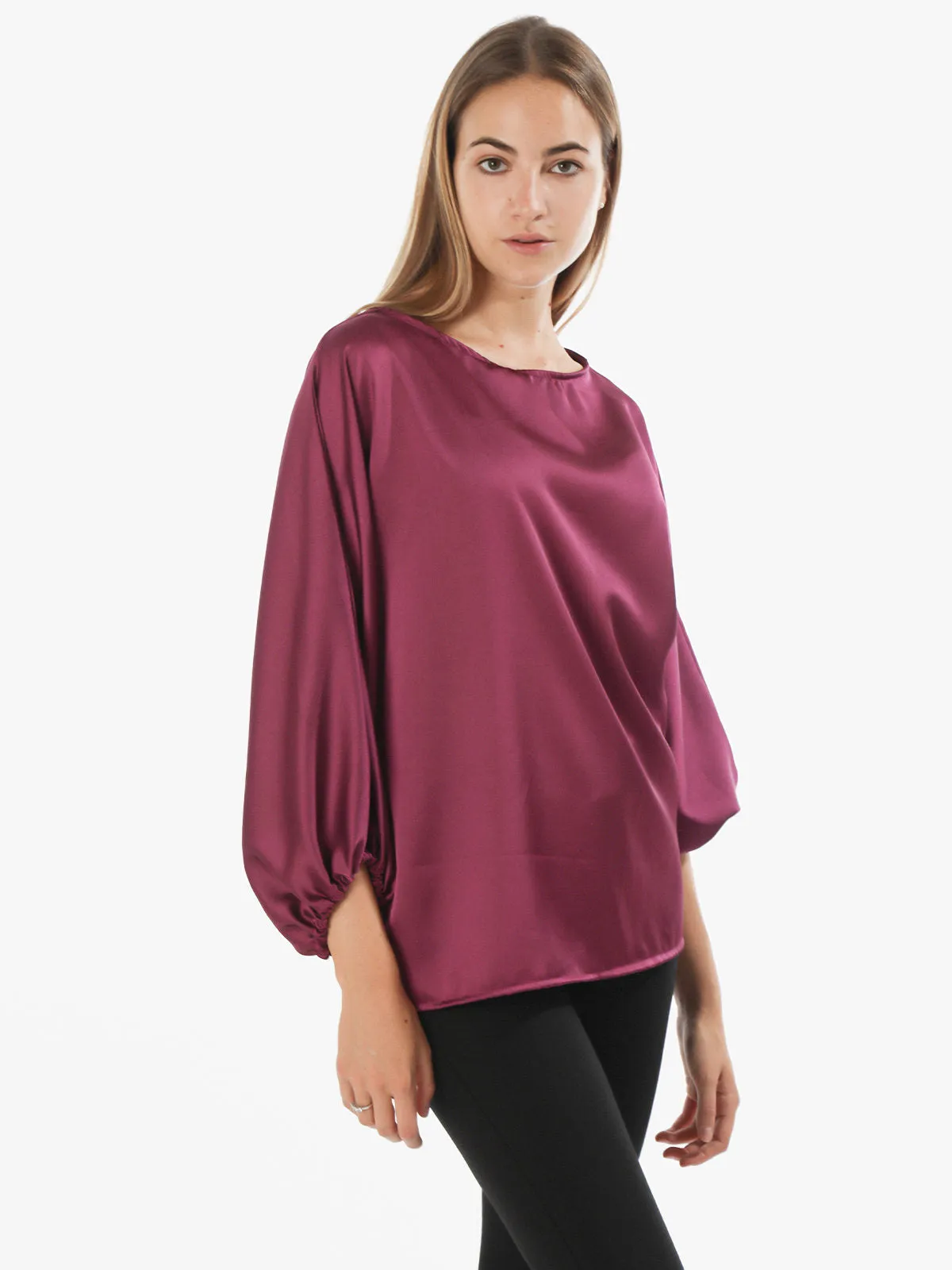 Women's maxi blouse with wide sleeves L 101677